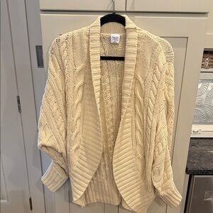 Cozy Casual Cream Cable Knit Cardigan